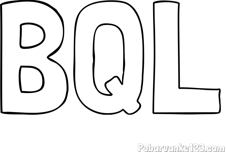 Pobarvanka imena BQL