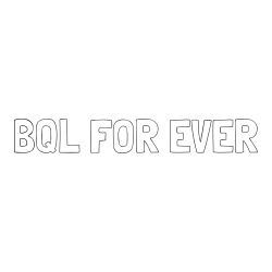 Online izdelana pobarvanka - Pobarvanka imena BQL FOR EVER