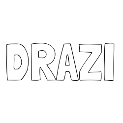 Online izdelana pobarvanka - Pobarvanka imena DRAŽI