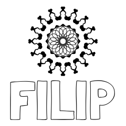 Online izdelana pobarvanka - Pobarvanka imena FILIP in lepa pobarvanka mandale