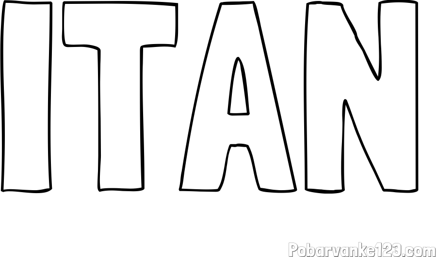 Pobarvanka imena ITAN