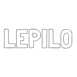 Online izdelana pobarvanka - Pobarvanka imena LEPILO