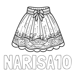 Online izdelana pobarvanka - Pobarvanka imena NARISA10 in pobarvanka ženskega krila