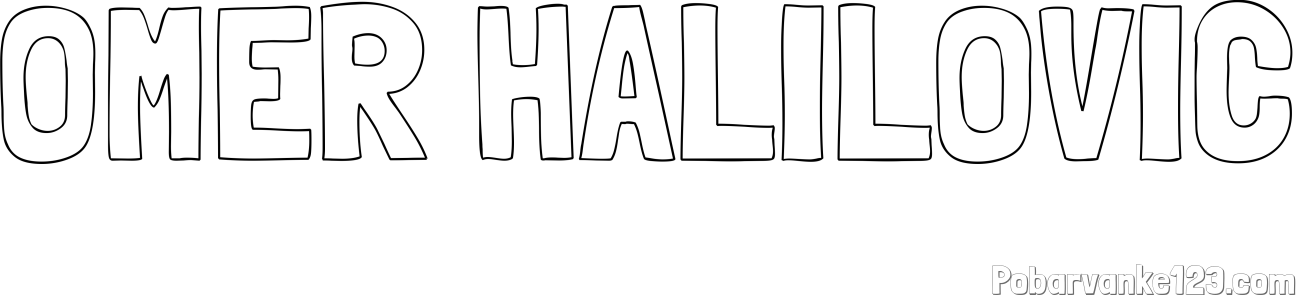 Pobarvanka imena OMER HALILOVIČ
