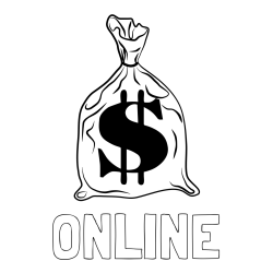 Online izdelana pobarvanka - Pobarvanka imena ONLINE in pobarvanka žaklja z denarjem