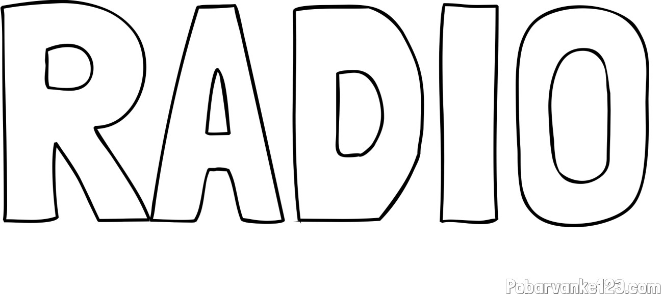 Pobarvanka imena RADIO