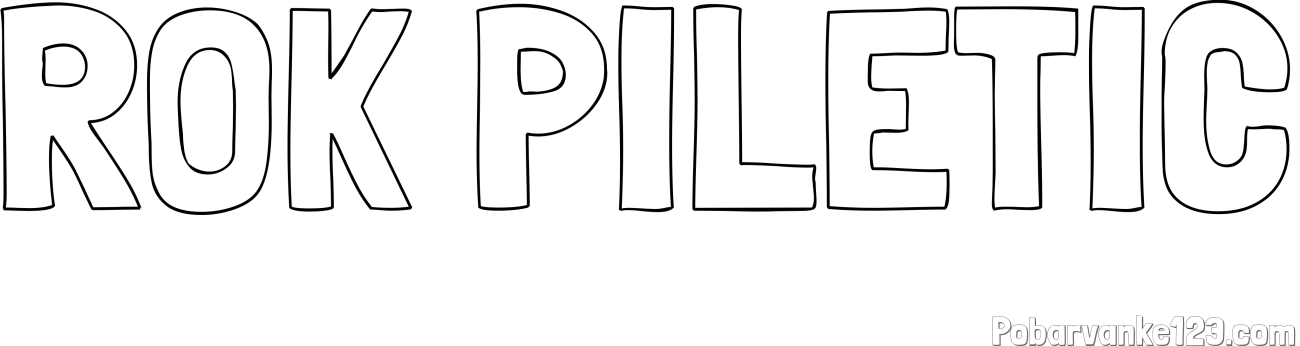 Pobarvanka imena ROK PILETIČ