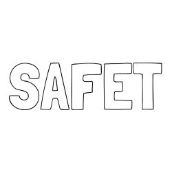 Online izdelana pobarvanka - Pobarvanka imena SAFET