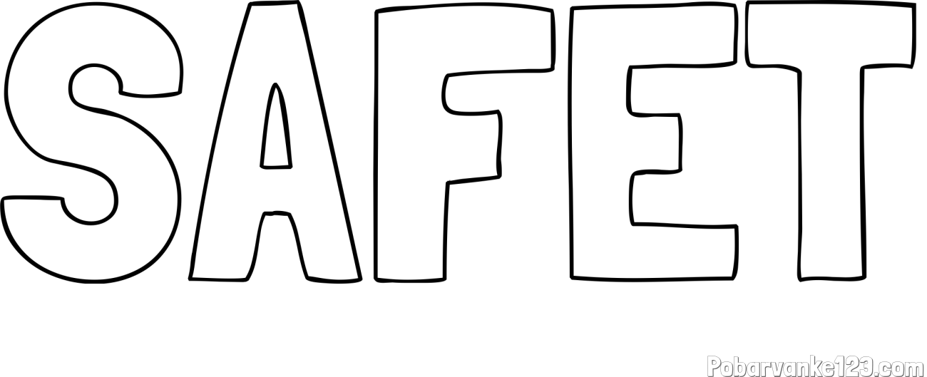 Pobarvanka imena SAFET