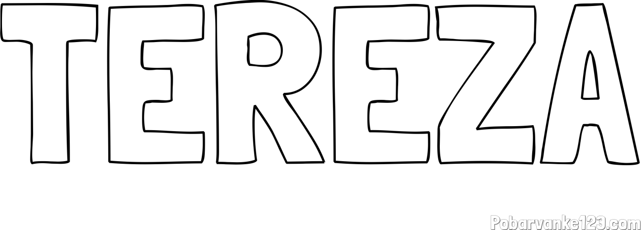 Pobarvanka imena TEREZA
