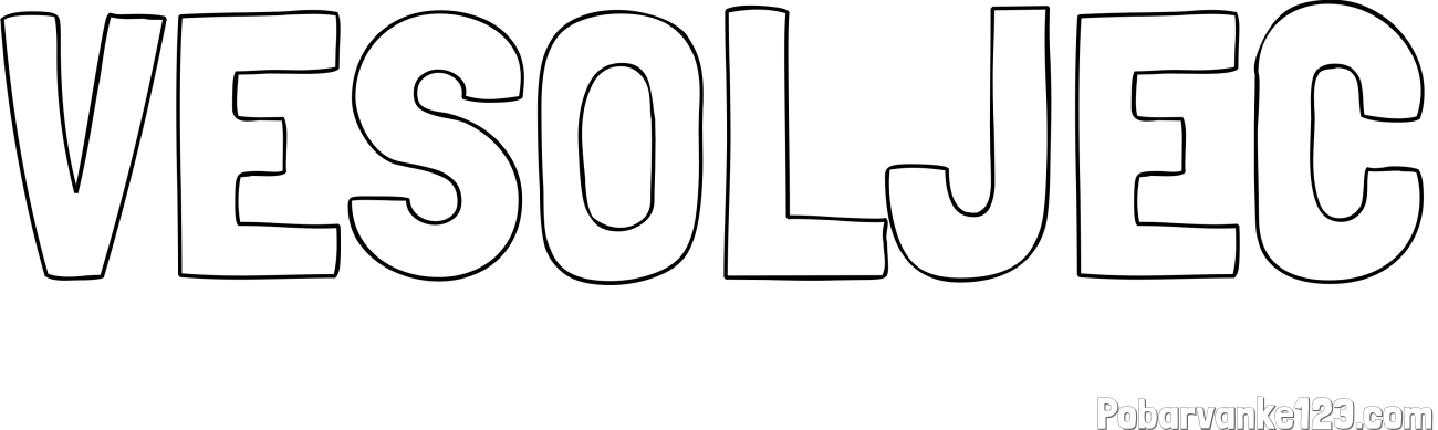 Pobarvanka imena VESOLJEC