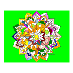 Pobarvana pobarvanka - Čudovita pobarvanka mendale