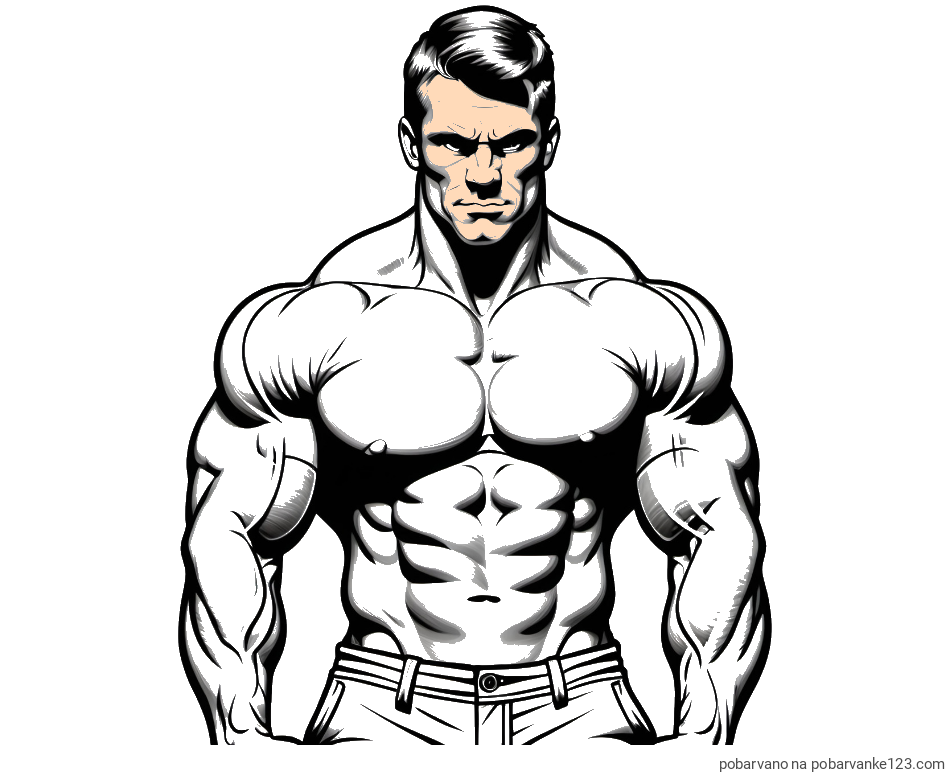 POBARVANA POBARVANKA - Pobarvanka bodybuilder-ja