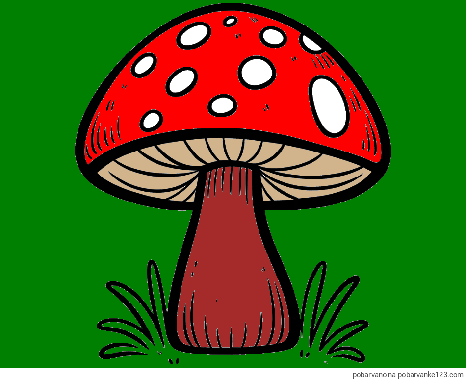 POBARVANA POBARVANKA - Pobarvanka gobe