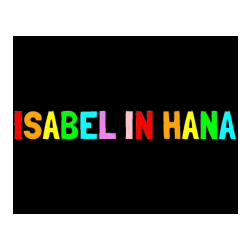 Pobarvana pobarvanka - Pobarvanka imena ISABEL IN HANA