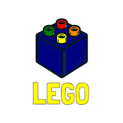 Pobarvana pobarvanka - Pobarvanka imena LEGO in pobarvanka LEGO kocke