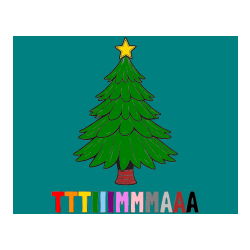 Pobarvana pobarvanka - Pobarvanka imena TTTIIIMMMAAA in pobarvanka božične smreke z zvezdo