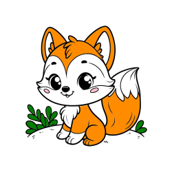 Pobarvana pobarvanka - Pobarvanka lisičke