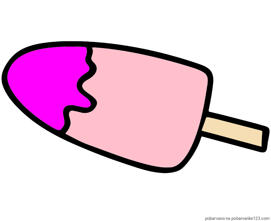 POBARVANA POBARVANKA - Pobarvanka lučke (sladoled na palčki)