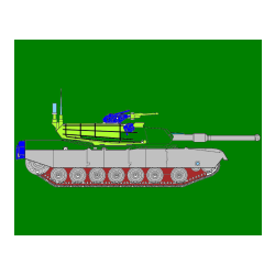 Pobarvana pobarvanka - Pobarvanka tanka M1 Abrams