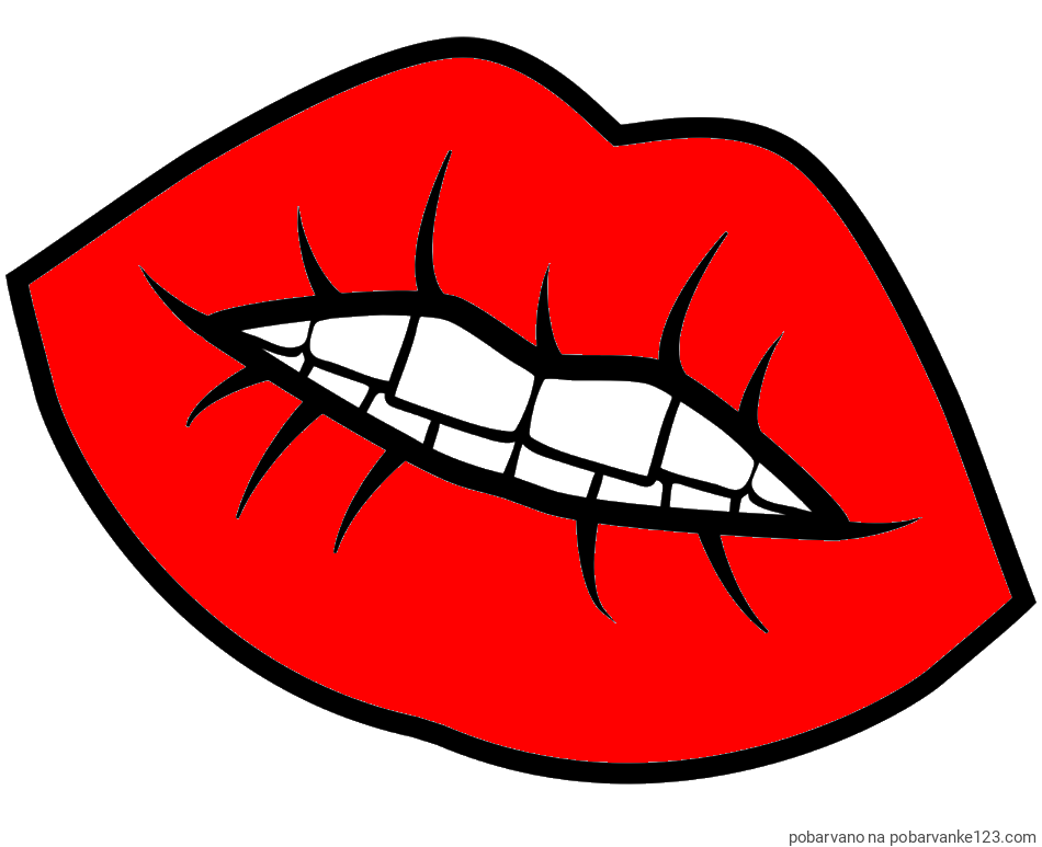 POBARVANA POBARVANKA - Pobarvanka ustnic