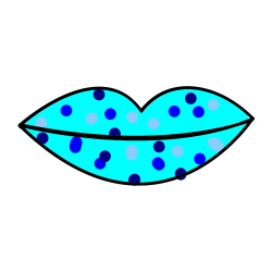 Pobarvana pobarvanka - Pobarvanka ustnice