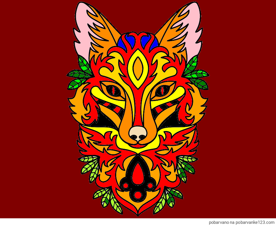 POBARVANA POBARVANKA - Pobarvanka volka - mandale