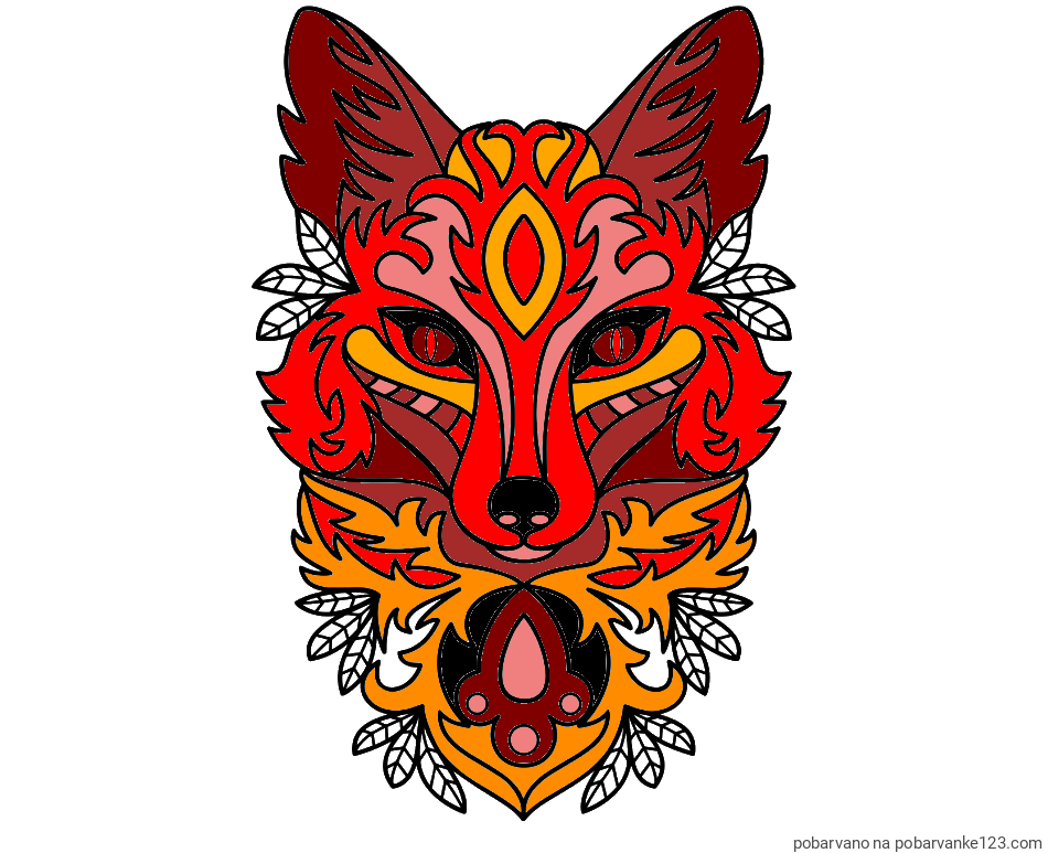 POBARVANA POBARVANKA - Pobarvanka volka - mandale