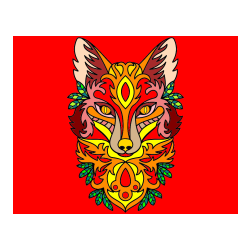 Pobarvana pobarvanka - Pobarvanka volka - mandale