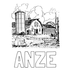 Online izdelana pobarvanka - Pobarvanka imena ANZE in pobarvanka velikega senika ter silosa