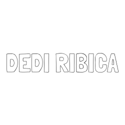 Online izdelana pobarvanka - Pobarvanka imena DEDI RIBICA