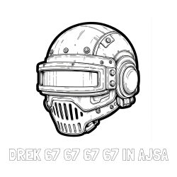 Online izdelana pobarvanka - Pobarvanka imena DREK 67 67 67 67 IN AJSA in pobarvanka PUBG Level 3 čelade