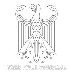 Online izdelana pobarvanka - Pobarvanka imena GABER PAVLIN PODBREZJE in pobarvanka abstraktne upodobiteve orla