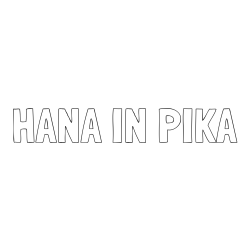 Online izdelana pobarvanka - Pobarvanka imena HANA IN PIKA
