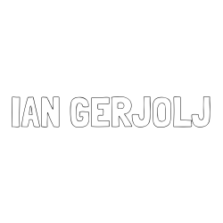 Online izdelana pobarvanka - Pobarvanka imena IAN GERJOLJ