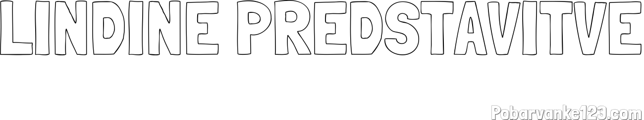 Pobarvanka imena LINDINE PREDSTAVITVE