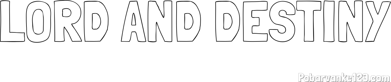 Pobarvanka imena LORD AND DESTINY