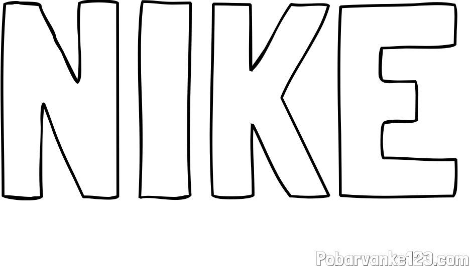 Pobarvanka imena NIKE