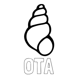 Online izdelana pobarvanka - Pobarvanka imena OTA in pobarvanka školjke morskega polžka