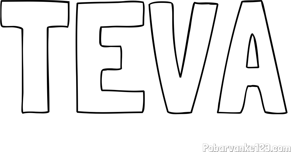 Pobarvanka imena TEVA