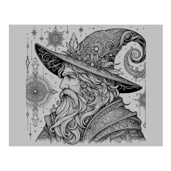 Pobarvana pobarvanka - Čudovita pobarvanka čarovnika