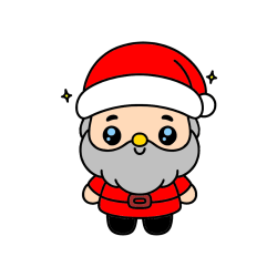 Pobarvana pobarvanka - Enostavna otroška pobarvanka Božička