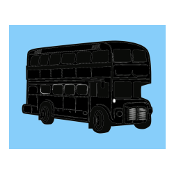 POBARVANA POBARVANKA - Pobarvanka dvonadstropnega avtobusa