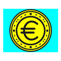 POBARVANA POBARVANKA - Pobarvanka evrskega kovanca