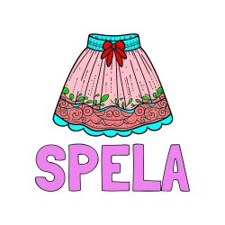 Pobarvana pobarvanka - Pobarvanka imena ŠPELA in pobarvanka ženskega krila