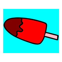 Pobarvana pobarvanka - Pobarvanka lučke (sladoled na palčki)