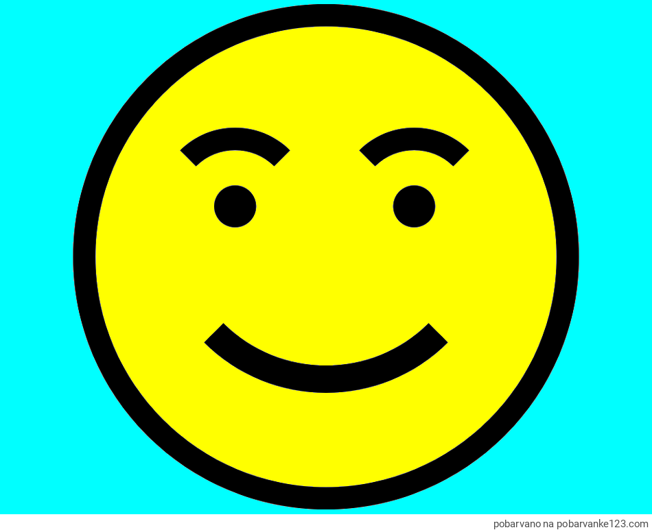 POBARVANA POBARVANKA - Pobarvanka nasmejanega smeška