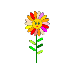 POBARVANA POBARVANKA - Pobarvanka preproste cvetlice