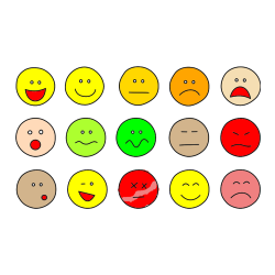 Pobarvana pobarvanka - Pobarvanka smeškov