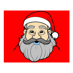 Pobarvana pobarvanka - Pobarvanka utrujenega Božička